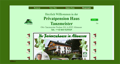 Desktop Screenshot of haus-tanzmeister.at