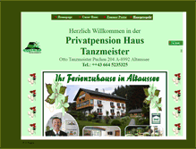 Tablet Screenshot of haus-tanzmeister.at